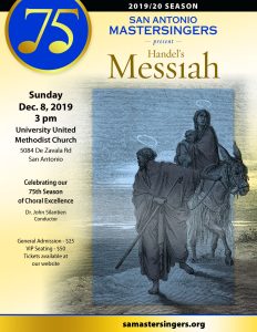 San Antonio Mastersingers Present Handel's "Messiah"