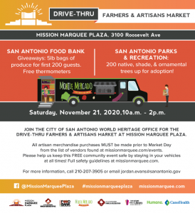 Drive-Thru Farmers and Artisans Market at Mission Marquee Plaza