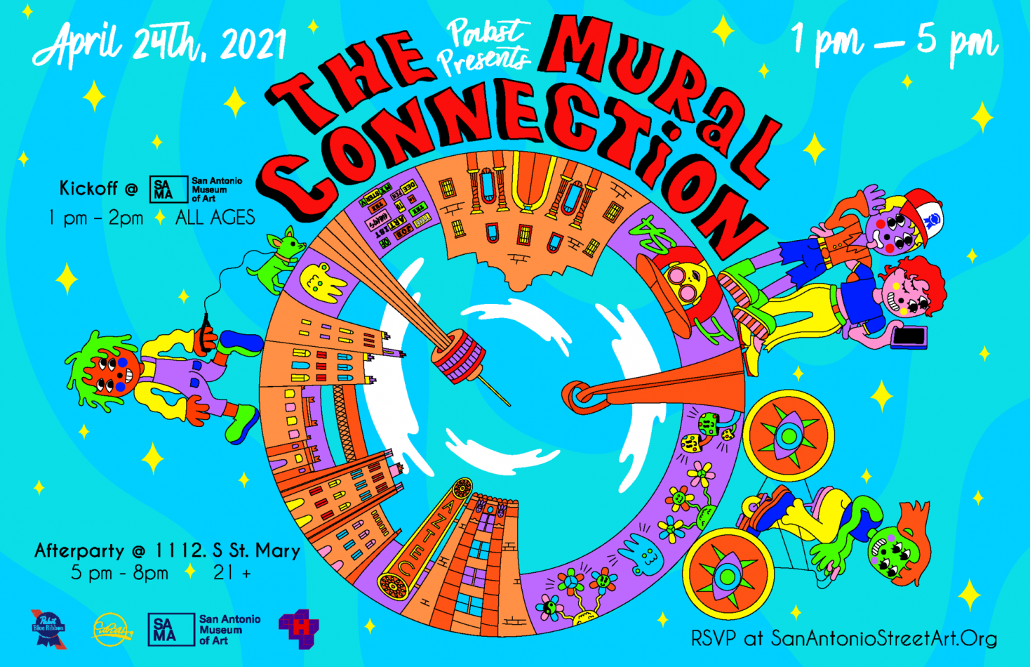 Gallery 1 - Pabst Blue Ribbon Presents “The Mural Connection,” a One-Day Art Walk Through Downtown