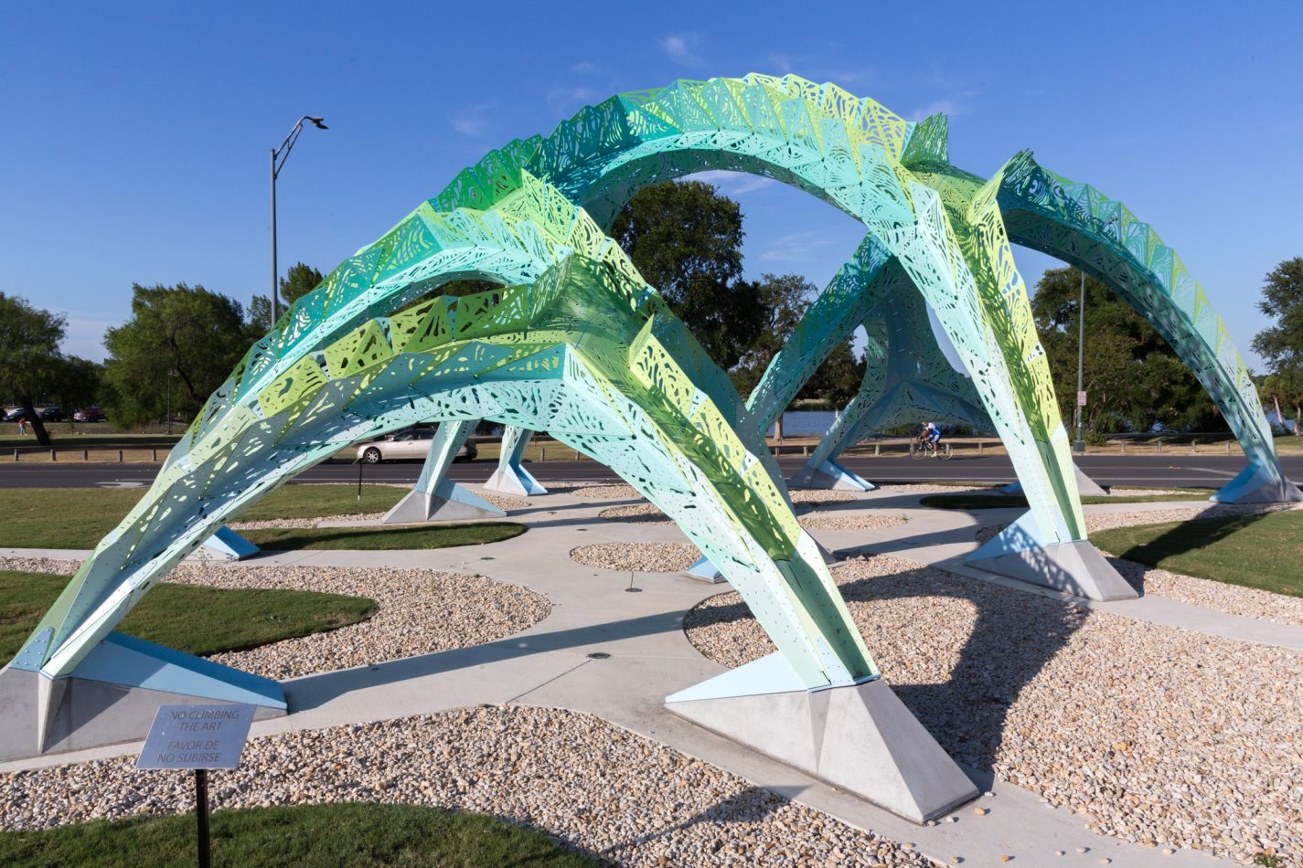 Marc Fornes creates sculptural installation for a Texas park
