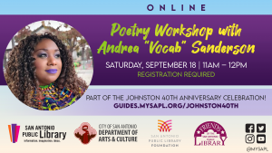 Poetry Workshop with Andrea "Vocab" Sanderson