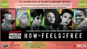 SABIFF 2022's Women's History Month presentation - HOW IT FEELS TO BE FREE
