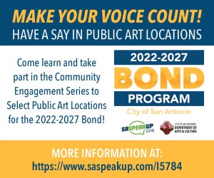 Make Your Voice Count! Have A Say In Public Art Locations ¡Haz Voler To Voz! Opina Sobre La Ubicación Del Arte Público