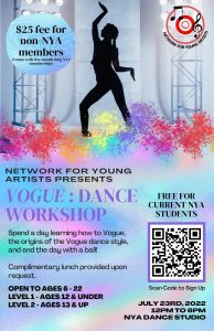NYA Vogue Dance Workshop