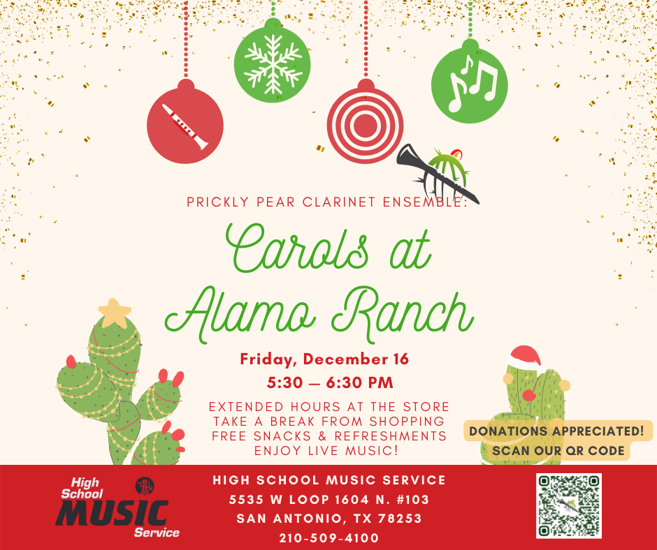 Gallery 1 - Carols at Alamo Ranch: Prickly Pear Clarinet Ensemble