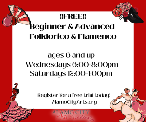 Alamo City Arts Academy free Folklorico and Flamenco trial classes