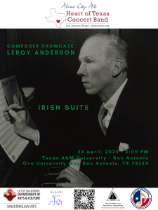 Alamo City Arts Heart of Texas Concert Band presents Composer Showcase 2023-Leroy Anderson