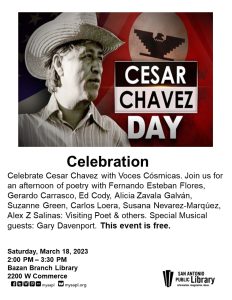 Voces Cosmicas celebrates Cesar Chavez Day