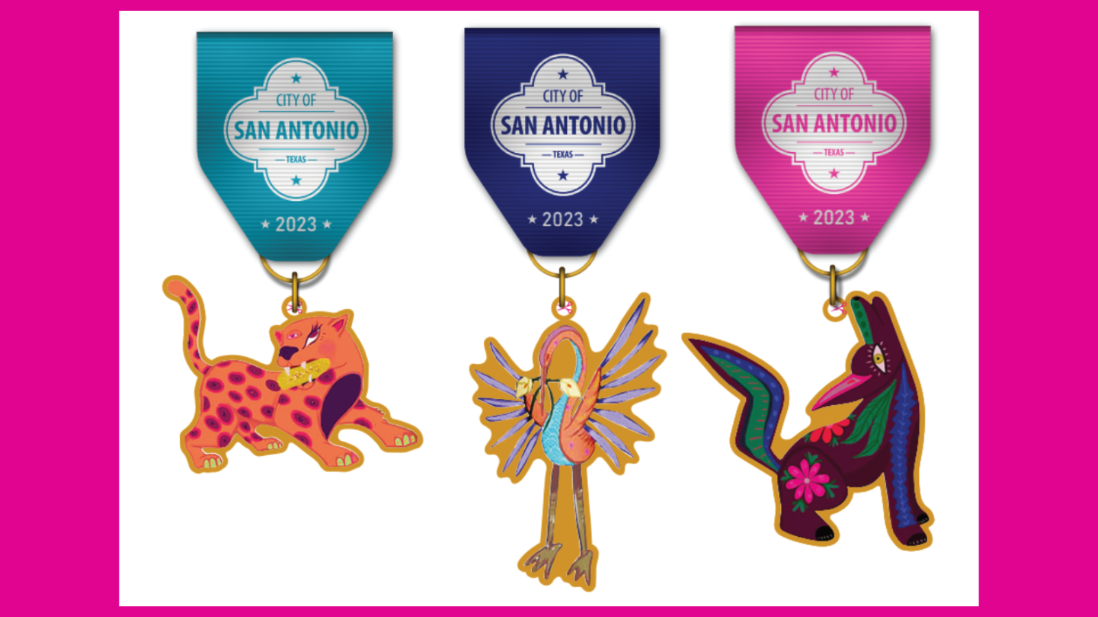 Gallery 2 - Event 2023 Official City of San Antonio Fiesta Medal Giveaways