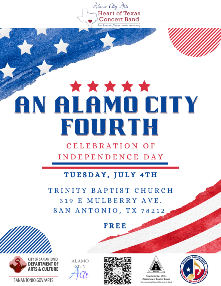 Alamo City Arts Presents The Heart of Texas Concert Band “An Alamo City Fourth”