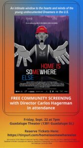 HOME IS SOMEWHERE ELSE - FREE Screening