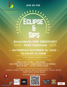 Eclipse & Sips- Brackenridge Park Conservancy Picnic Fundraiser