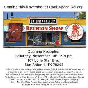 Gallista Gallery Reunion Show at Dock Space Gallery