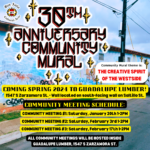 SACA's 65th Community Mural, our 30th Anniversary Community Mural!
