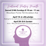National Poetry Month with Celebration Circle and d. ellis phelps