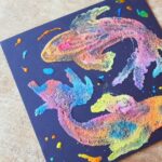 Koi Salt Watercolor Painting for Adults