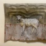 Gallery 10 - Lamb drawing on tin shingle