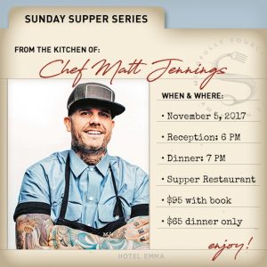 Sunday Supper Series with Chef Matt Jennings