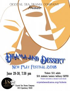 Drama and Dessert: New Play Festival 2018