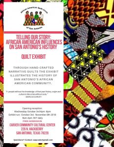 Telling Our Stories: African American Influences on San Antonio's History Quilt Exhibit
