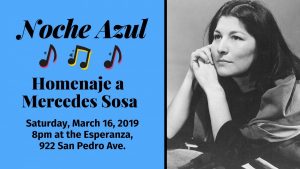 Noche Azul de Esperanza: Homenaje a Mercedes Sosa
